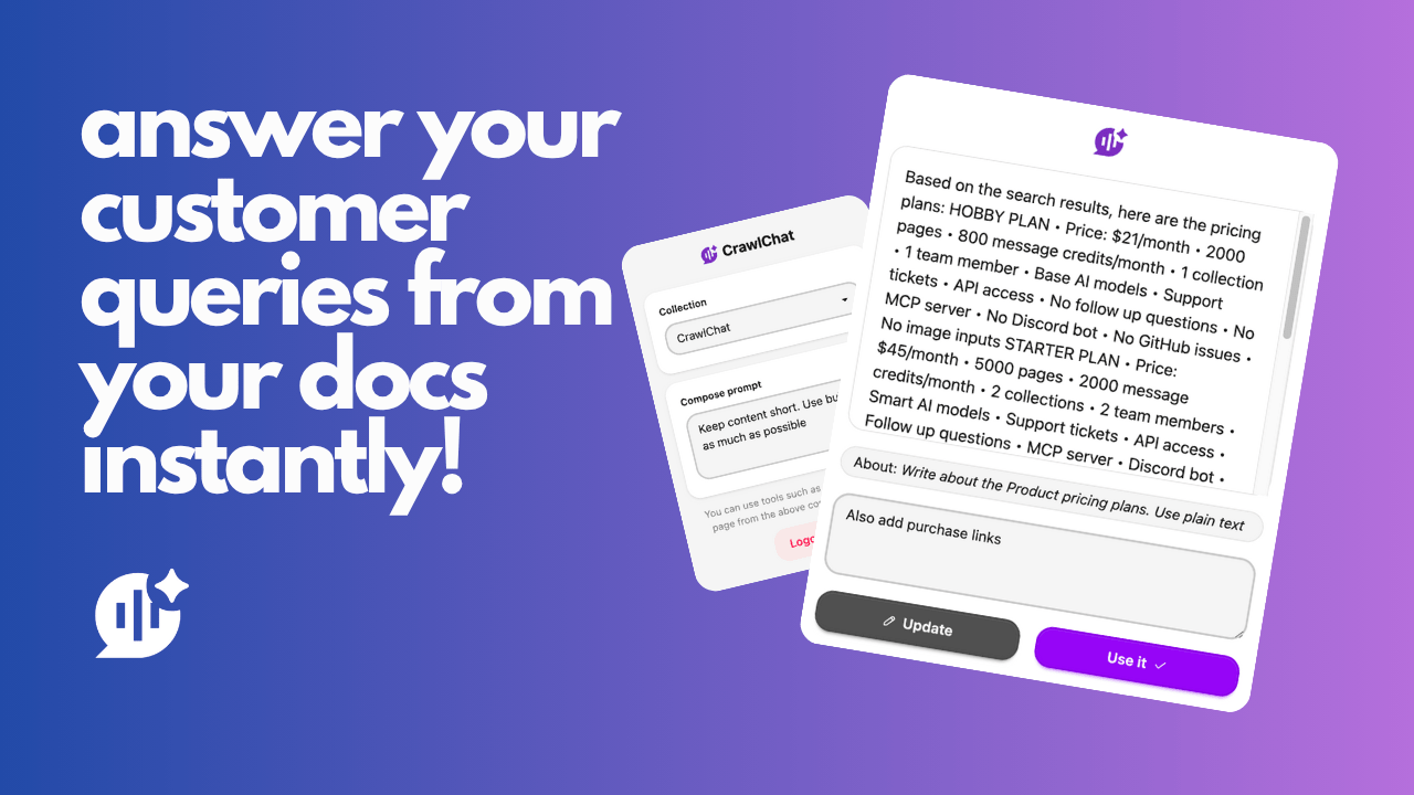 CrawlChat Chrome Extension